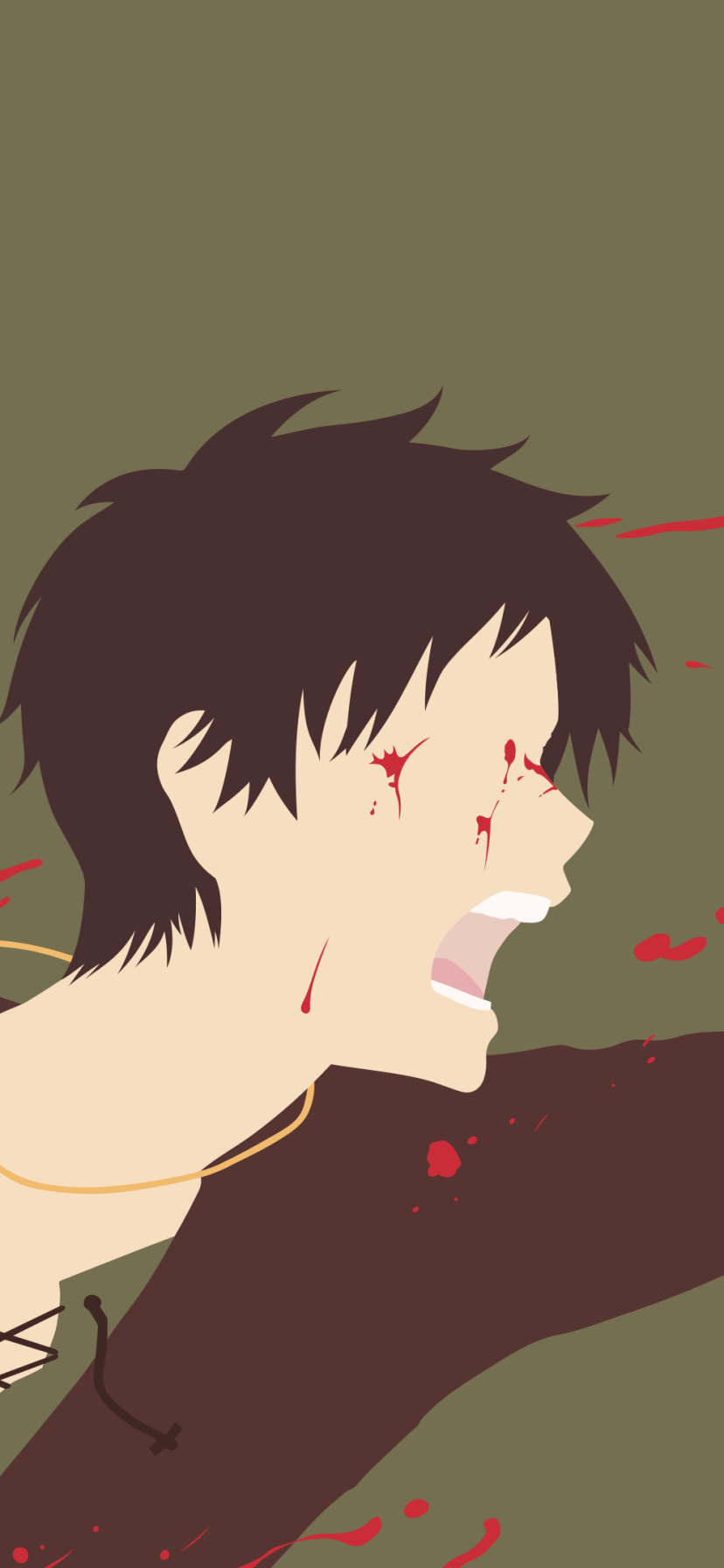 Download Minimalist Eren Yeager Anime Attack On Titan Minimalist Anime Phone Wallpaper