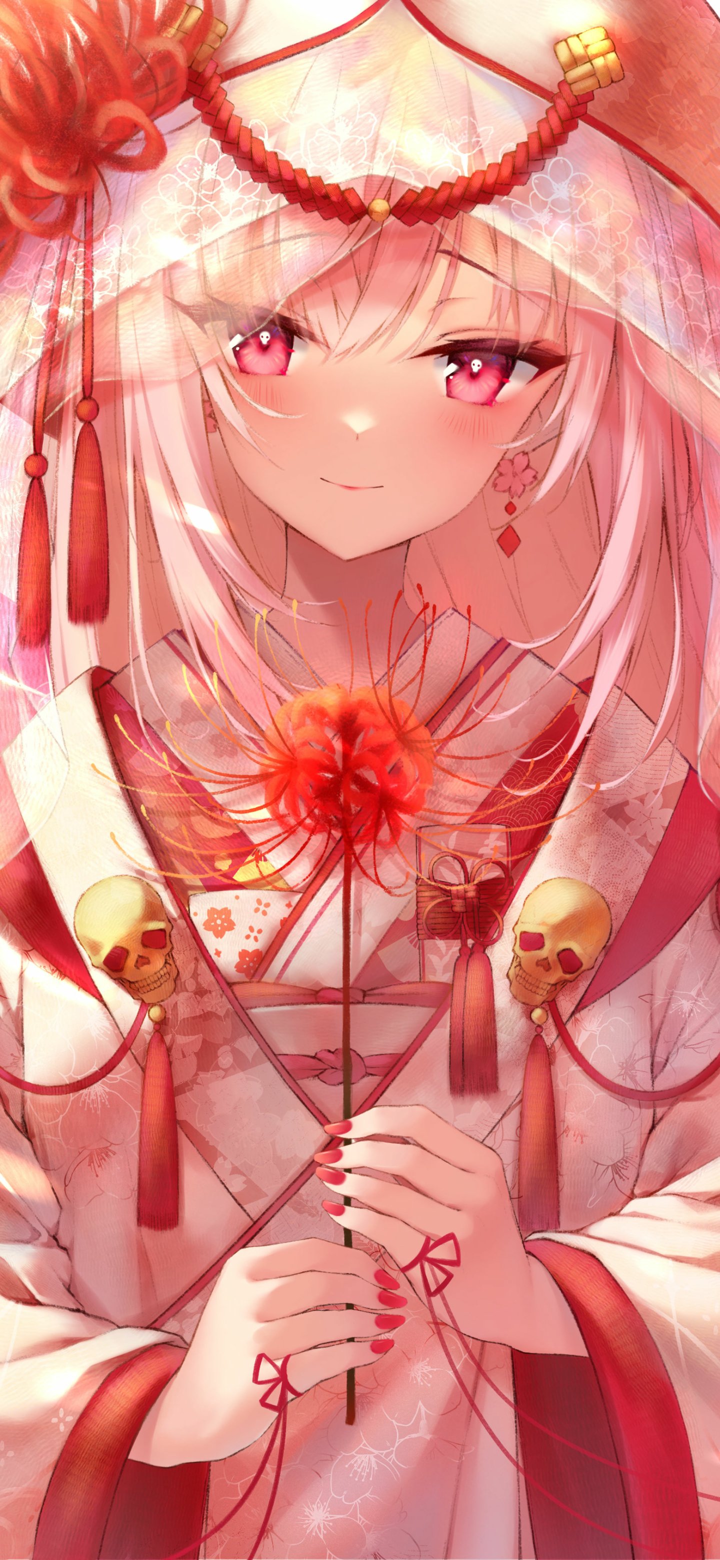 Download Hololive Mori Calliope Anime Virtual Youtuber Phone Wallpaper