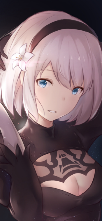 YoRHa No.2 Type B video game NieR: Automata Phone Wallpaper