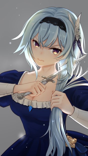 Eula (Genshin Impact) video game Genshin Impact Phone Wallpaper