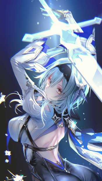 Eula (Genshin Impact) video game Genshin Impact Phone Wallpaper