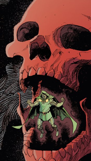 Comic Doctor Doom Phone Wallpaper
