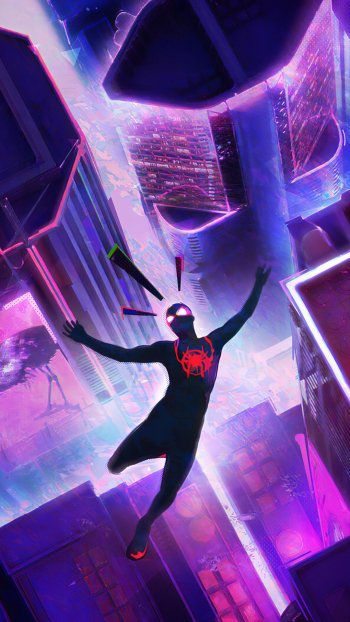 Miles Morales spider man movie Spider-Man: Into The Spider-Verse Phone Wallpaper
