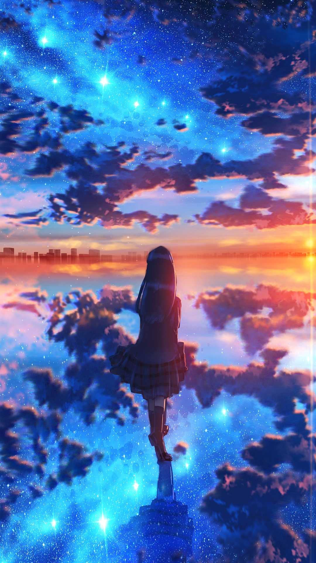 Anime Landscape Phone Wallpaper by 特務九 - Mobile Abyss