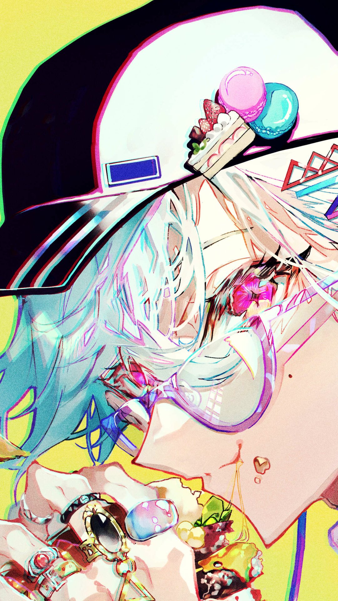 Download Face Eating Anime Girl Anime Girl Phone Wallpaper