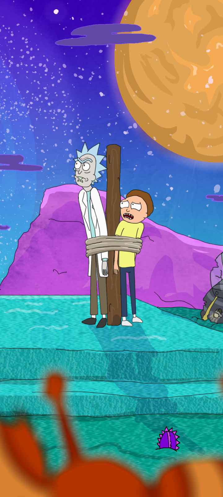 Download Morty Smith Rick Sanchez TV Show Rick And Morty Phone Wallpaper