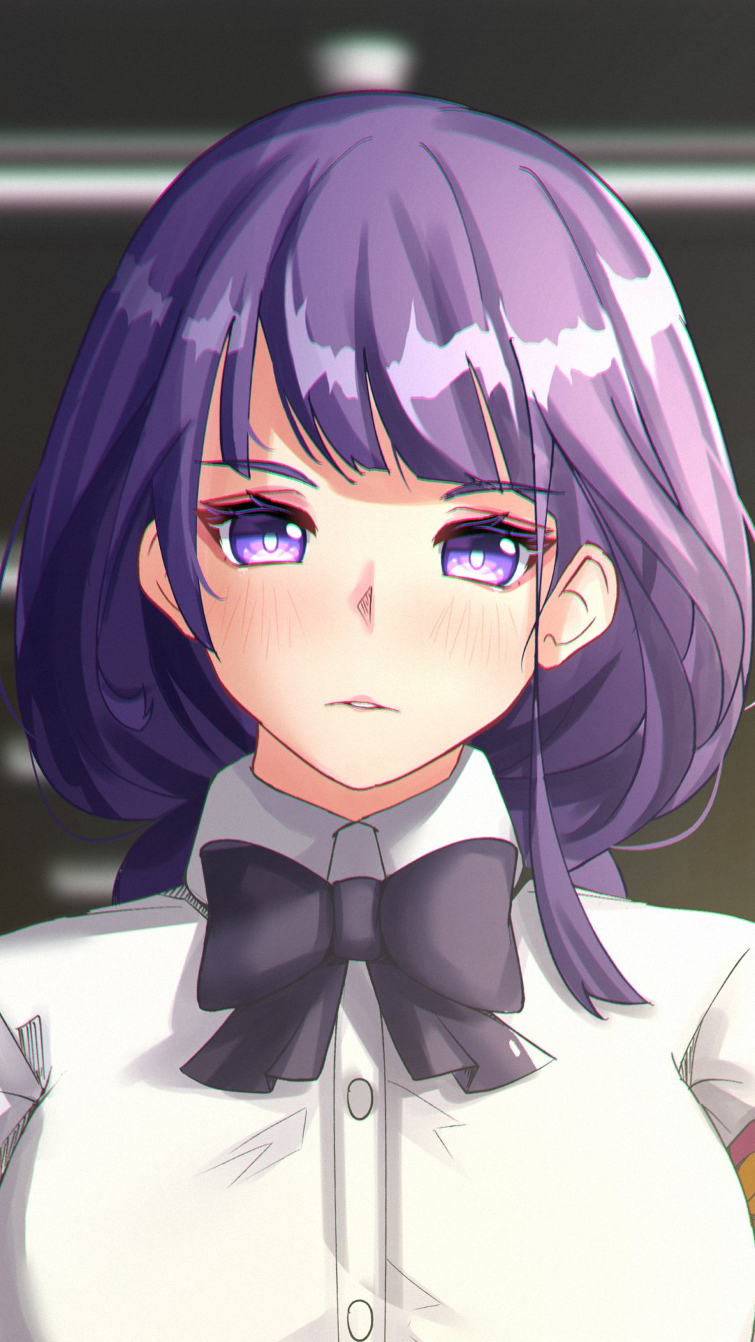 Download Purple Eyes Purple Hair Baal Raiden Shogun (Genshin Impact) Video Game Genshin Impact Phone Wallpaper