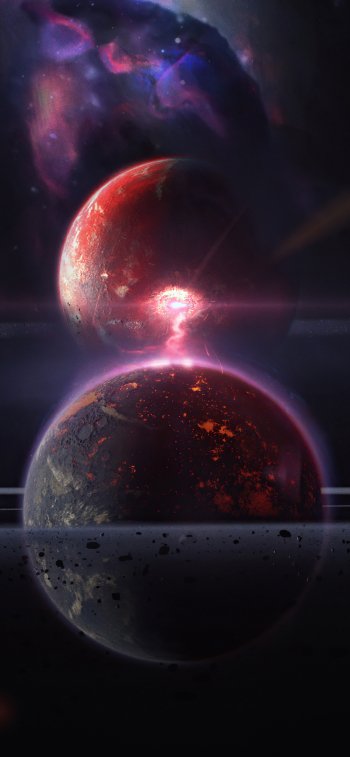 Sci Fi planet Phone Wallpaper