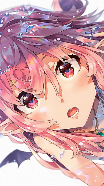 pink hair Anime girl anime girl Phone Wallpaper
