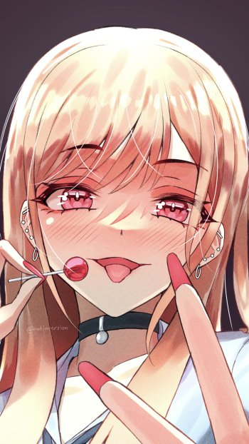 Marin Kitagawa Anime My Dress-Up Darling Phone Wallpaper