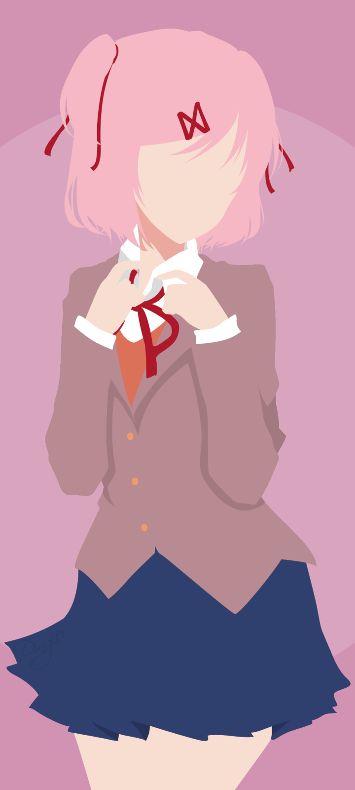 Sayori - Doki Doki Literature Club! by Sascha - Mobile Abyss