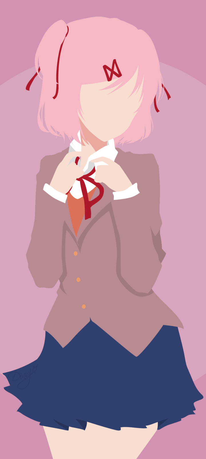 Download Natsuki (Doki Doki Literature Club!) Video Game Doki Doki Literature Club! Phone Wallpaper