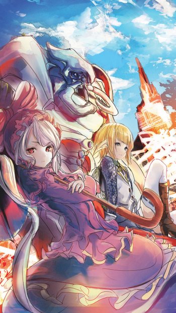 Mare Bello Fiore Shalltear Bloodfallen Cocytus (Overlord) Anime Overlord Phone Wallpaper