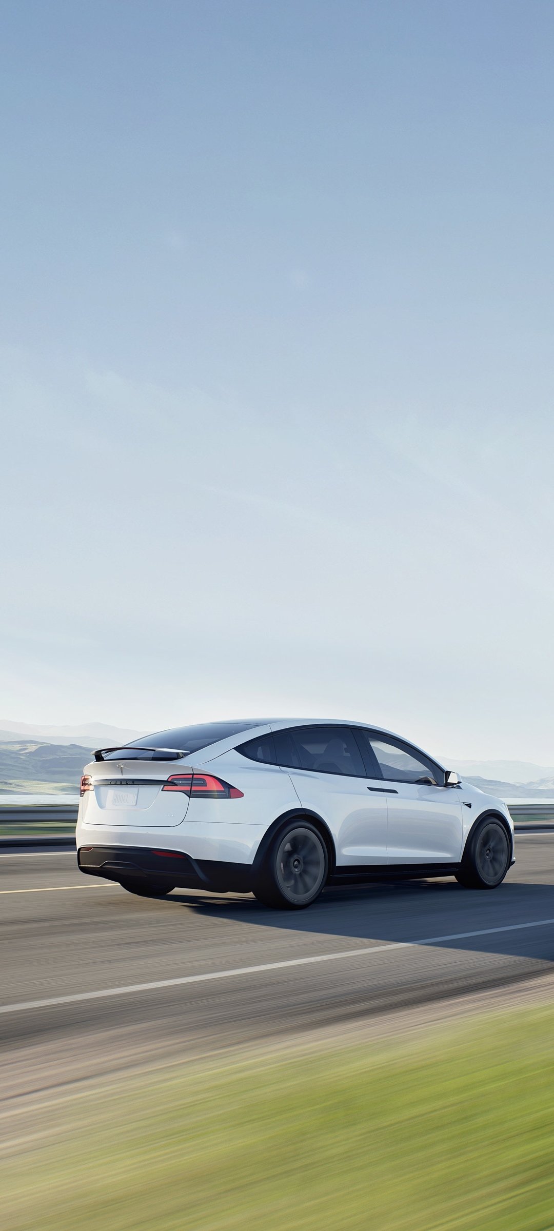Download Vehicle Tesla Model X Plaid Phone Wallpaper