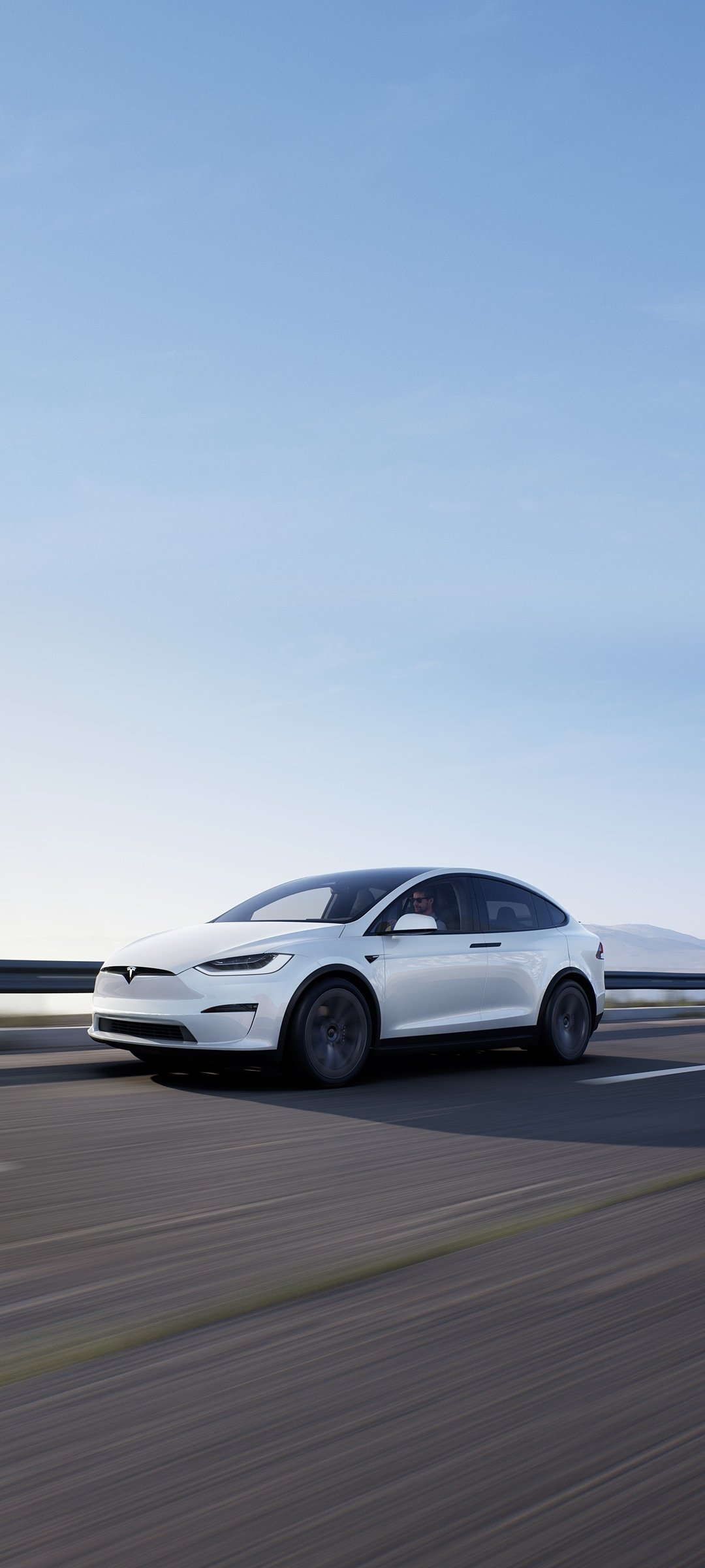 Download Vehicle Tesla Model X Plaid Phone Wallpaper