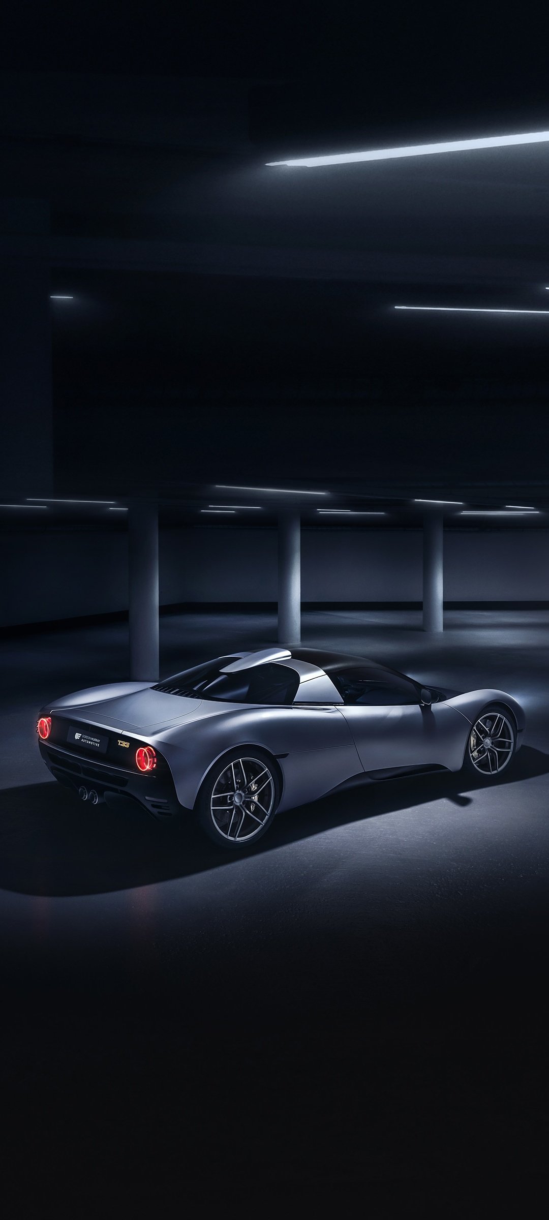 Download Silver Car Supercar Vehicle Gordon Murray Automotive T.33 Phone Wallpaper