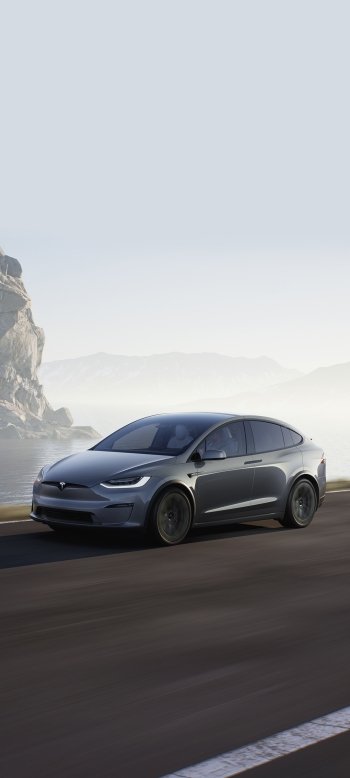 vehicle Tesla Model X Plaid Phone Wallpaper