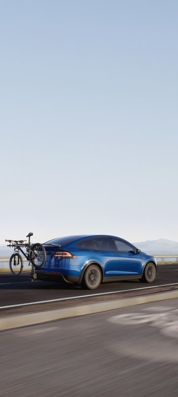vehicle Tesla Model X Plaid Phone Wallpaper
