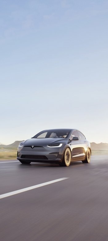 vehicle Tesla Model X Plaid Phone Wallpaper