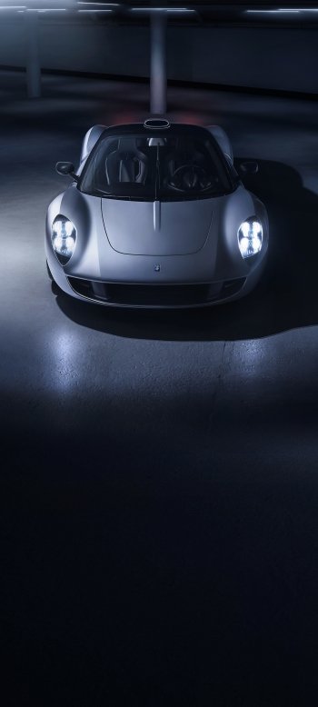 silver car supercar vehicle Gordon Murray Automotive T.33 Phone Wallpaper