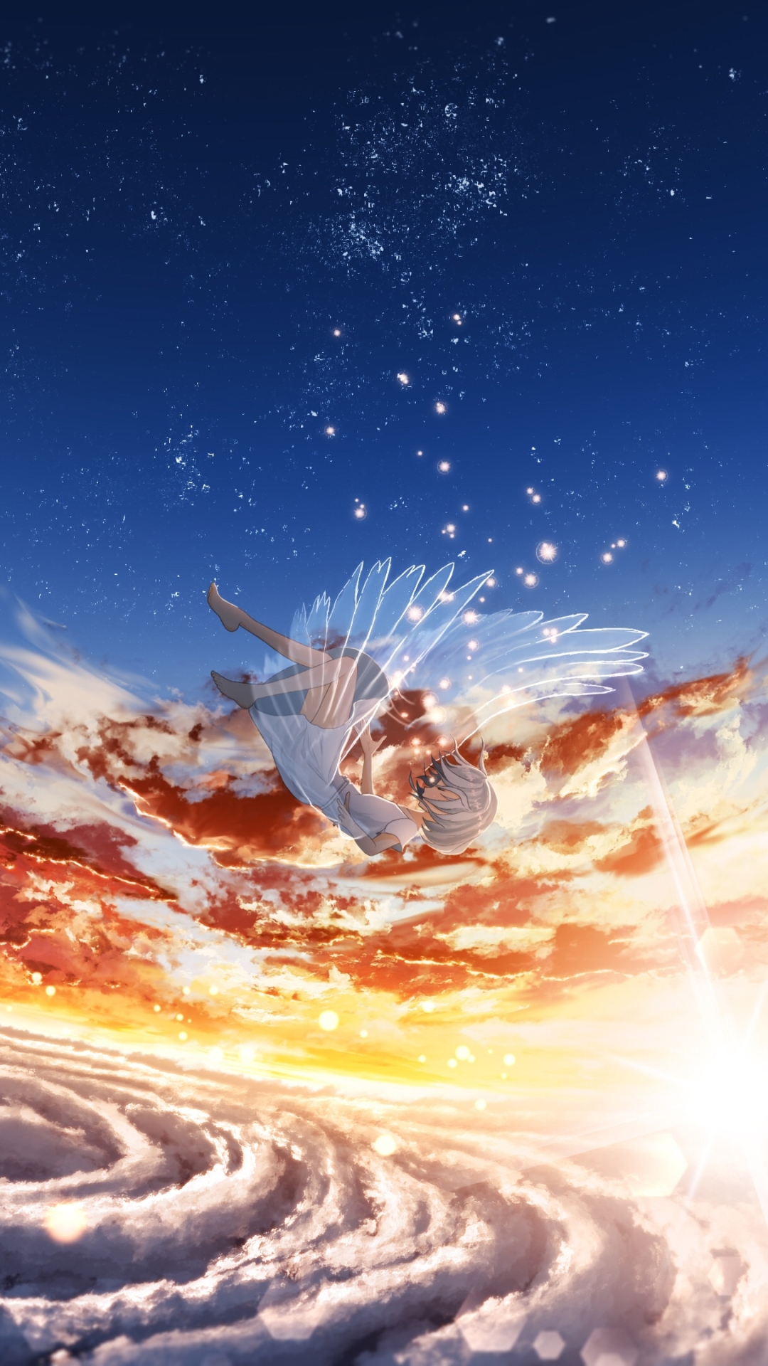Anime Angel Phone Wallpaper by furi / ふーり