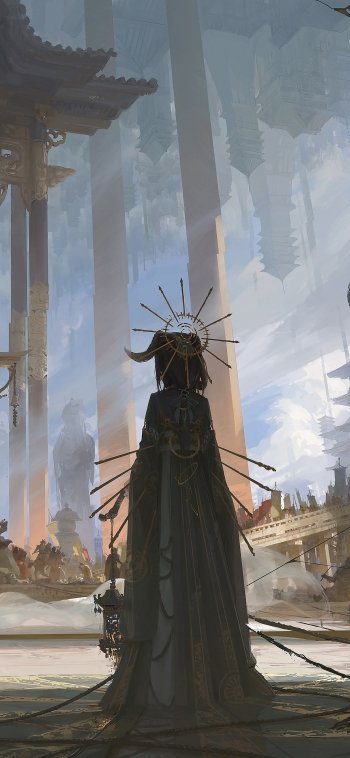 Anime temple Phone Wallpaper