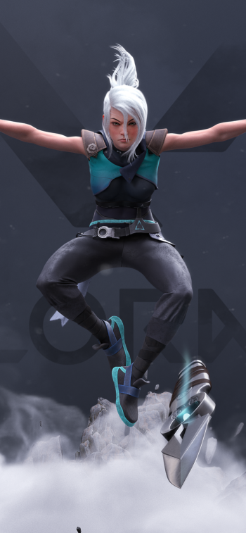 Jett (Valorant) video game Valorant Phone Wallpaper