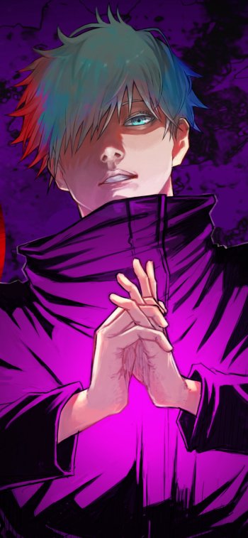school uniform blue eyes Satoru Gojo Anime Jujutsu Kaisen Phone Wallpaper