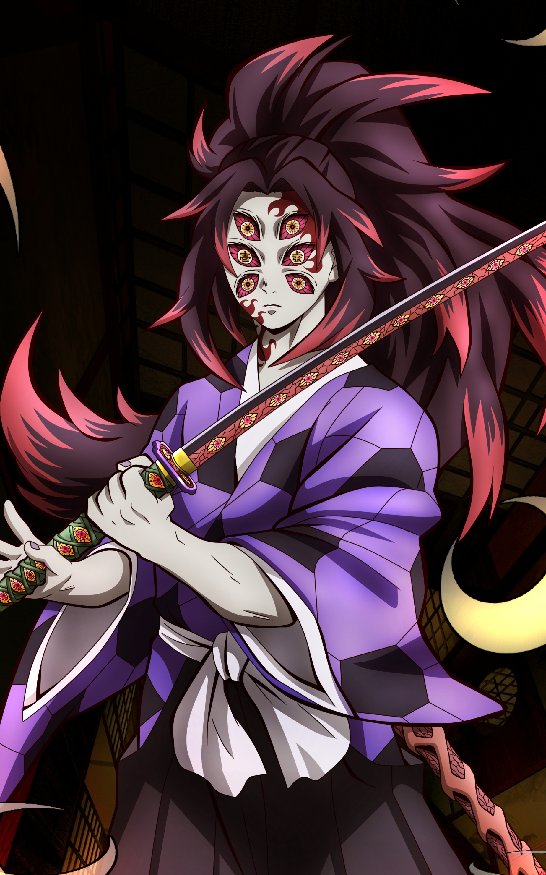 Kimetsu no yaiba oni lua superior by SAUGOLD on DeviantArt