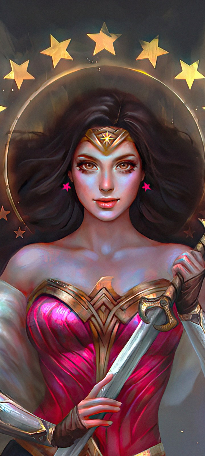 Wonder Woman Phone Wallpaper by Abigail Diaz