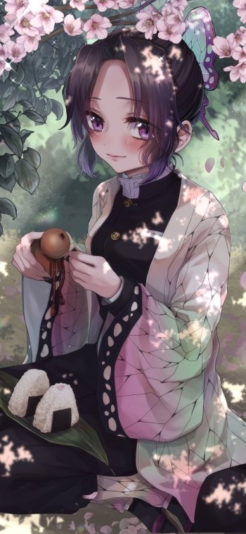 Shinobu Kochou Anime Demon Slayer: Kimetsu no Yaiba Phone Wallpaper