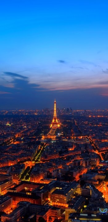 monument horizon Eiffel Tower cityscape France man made Paris Phone Wallpaper