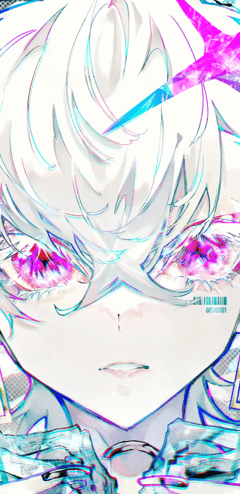 white hair face Anime girl anime girl Phone Wallpaper