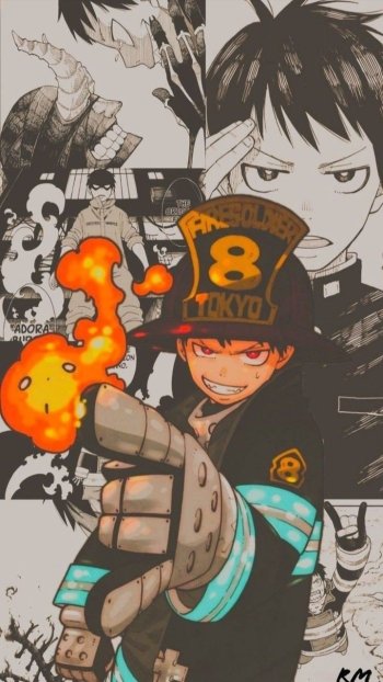 Shinra Kusakabe Anime Fire Force Phone Wallpaper
