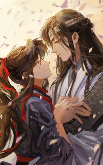 Wei Wuxian Lan Wangji Anime Mo Dao Zu Shi Phone Wallpaper