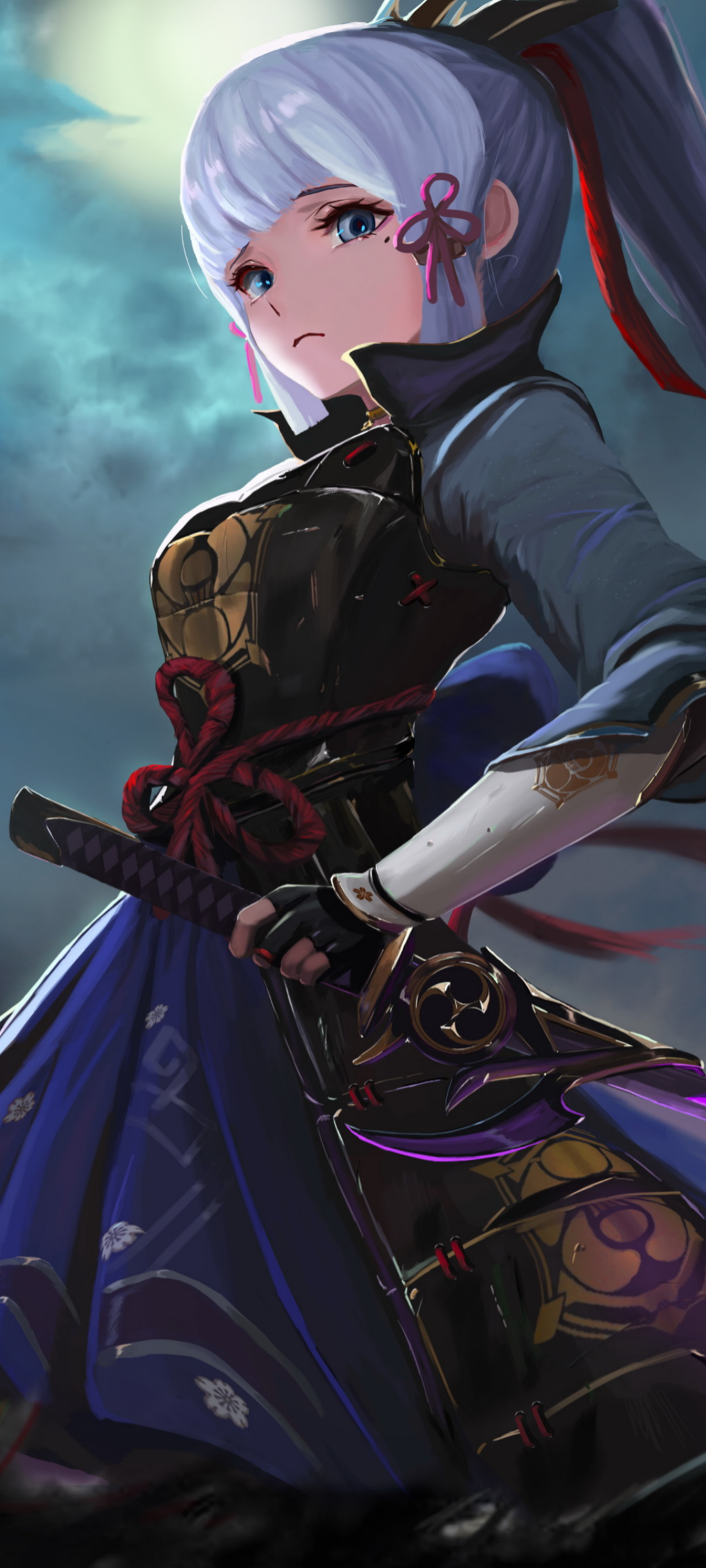 Download Kamisato Ayaka (Genshin Impact) Video Game Genshin Impact Phone Wallpaper