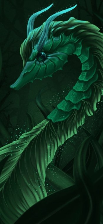 algae seahorse fantasy Animal Fantasy Animal Phone Wallpaper