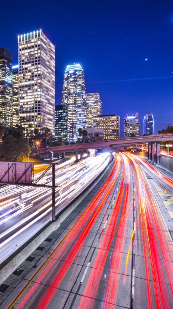  Traffic time-lapse, Nightlights - Los Angeles, California