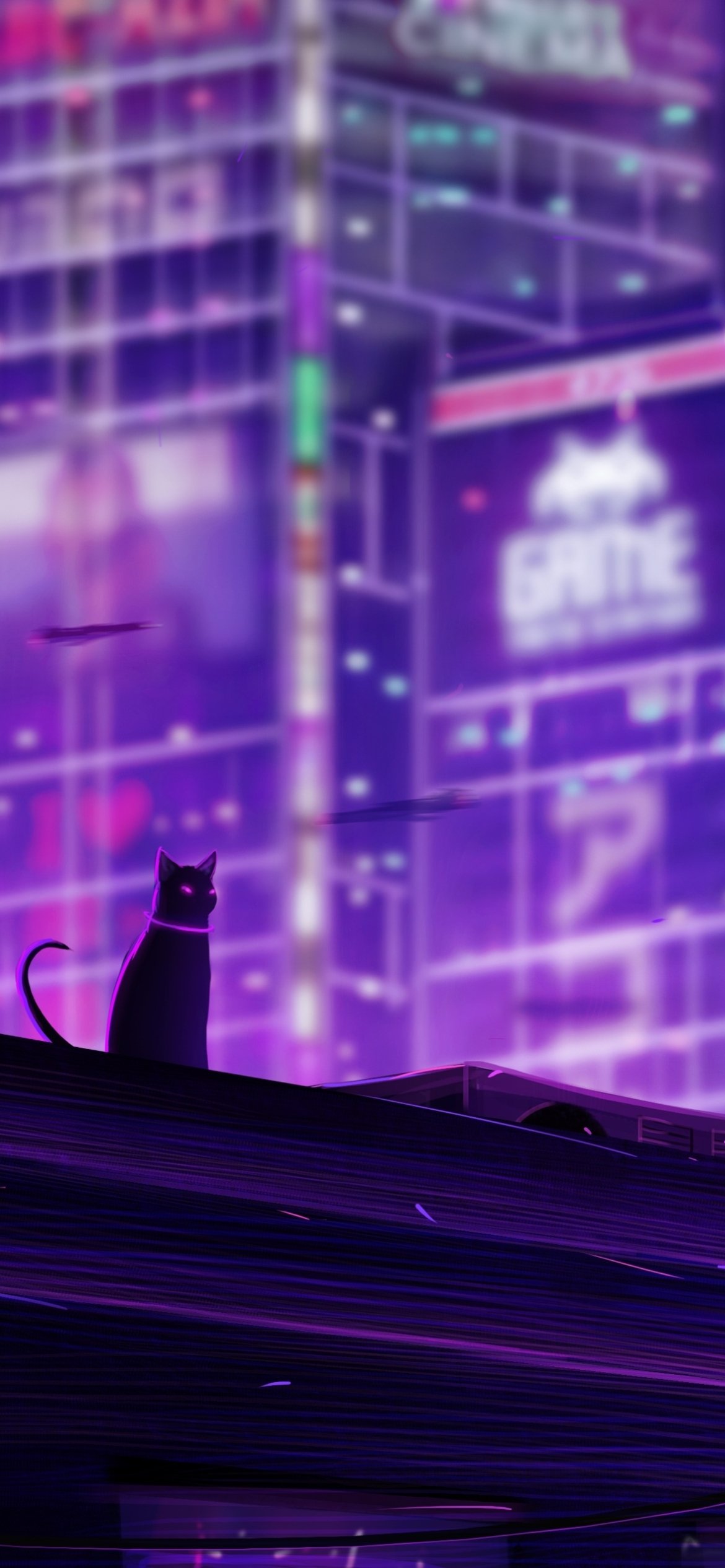 Download Anime City Phone Wallpaper