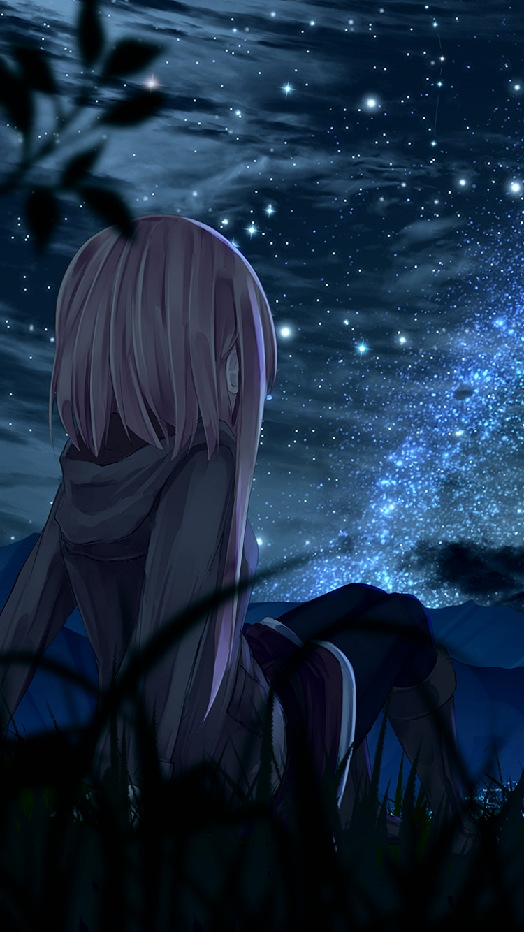 Download Night Anime Original Anime Night Phone Wallpaper