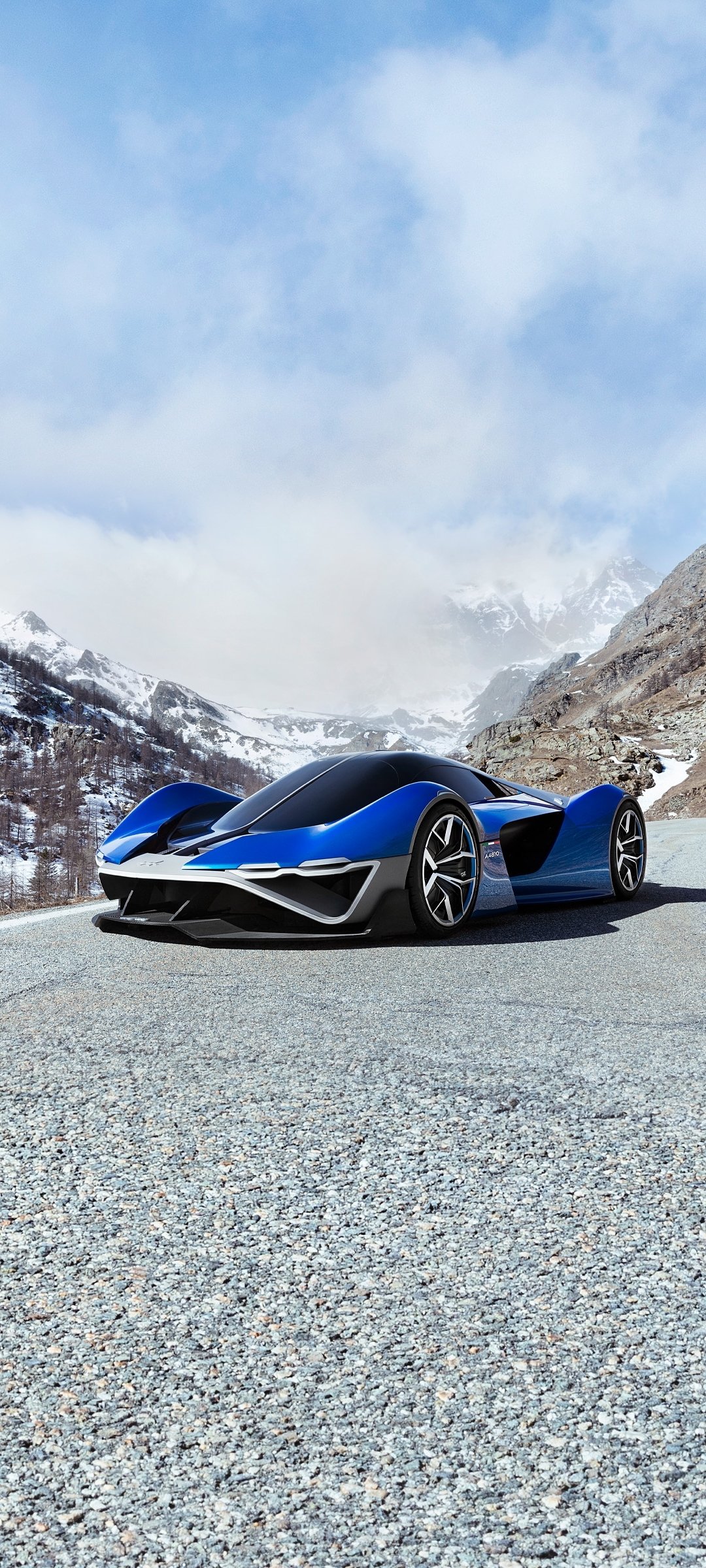 Download Hypercar Vehicle Alpine A4810 Phone Wallpaper