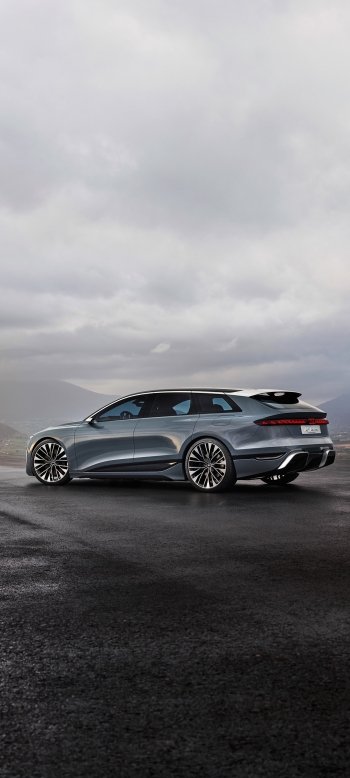electric car vehicle Audi A6 E-Tron Phone Wallpaper