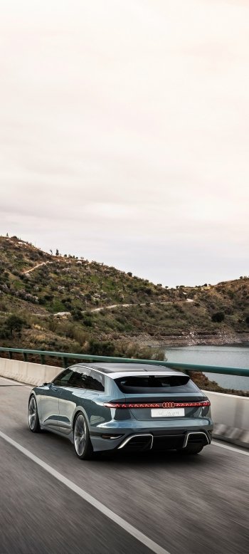electric car vehicle Audi A6 E-Tron Phone Wallpaper