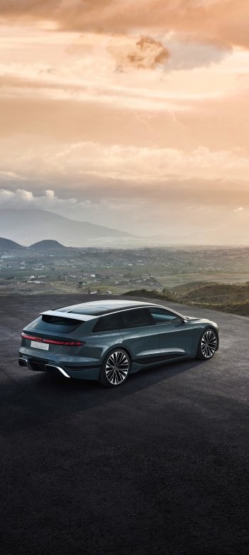 electric car vehicle Audi A6 E-Tron Phone Wallpaper