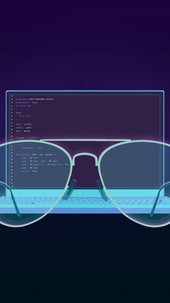 glasses technology programming Phone Wallpaper