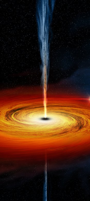 Sci Fi black hole Phone Wallpaper