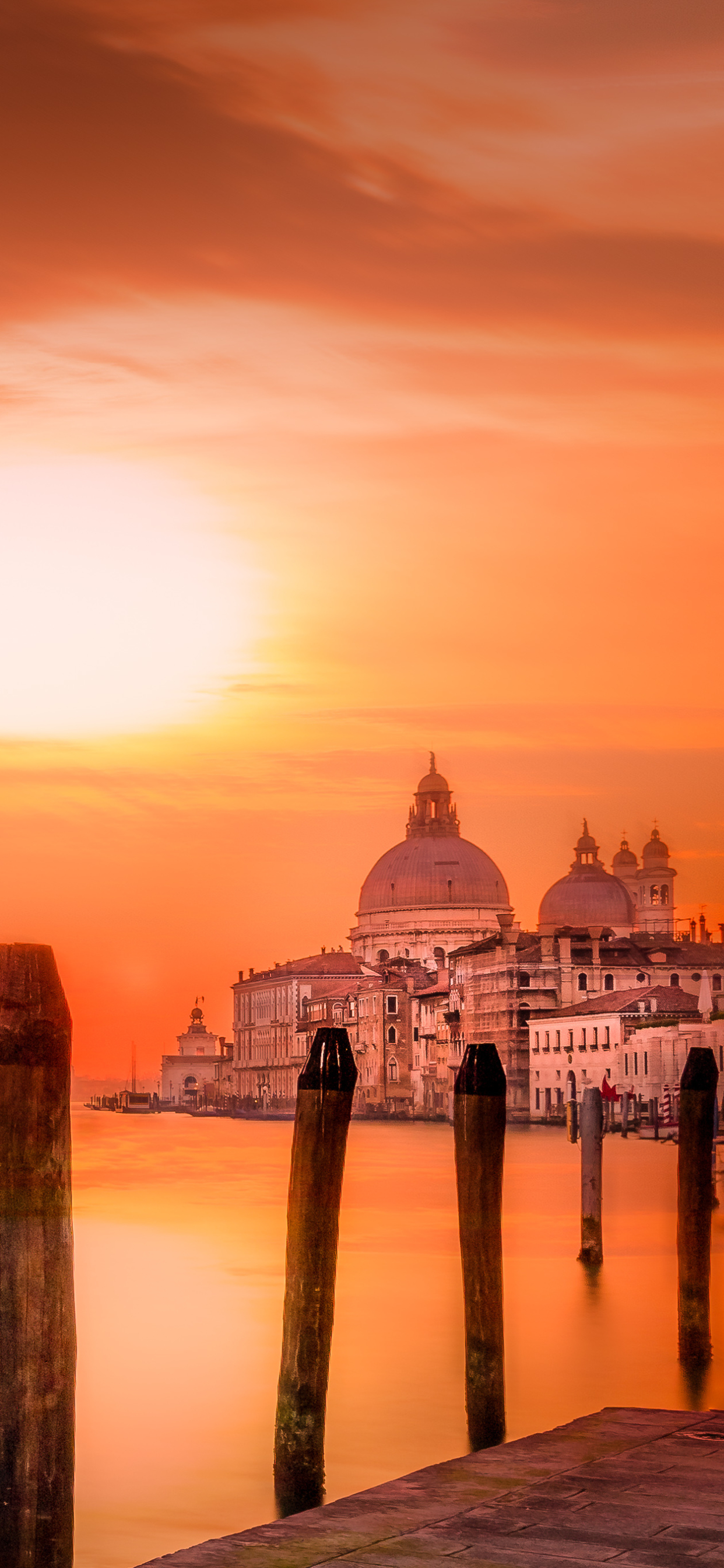 Grand Canal in Venice, Italy at Sunset