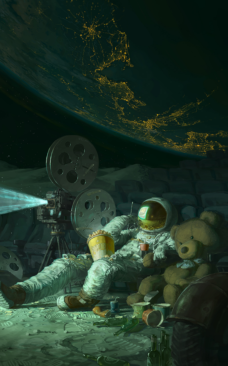 Download Sci Fi Astronaut Phone Wallpaper