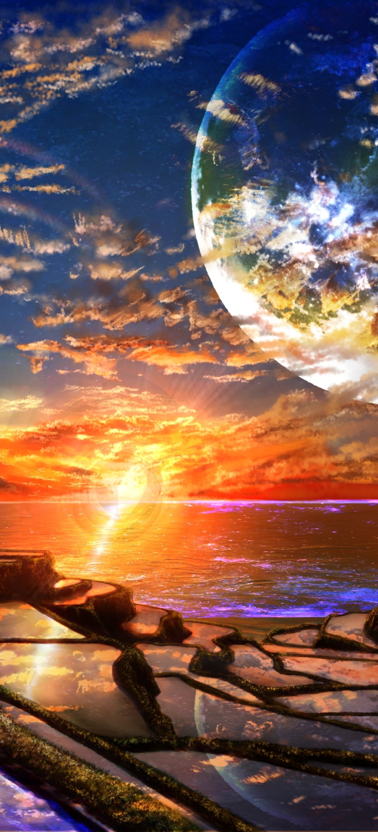 Download Anime Landscape Anime Landscape Phone Wallpaper