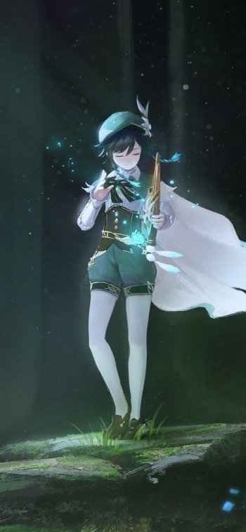 Venti (Genshin Impact) video game Genshin Impact Phone Wallpaper